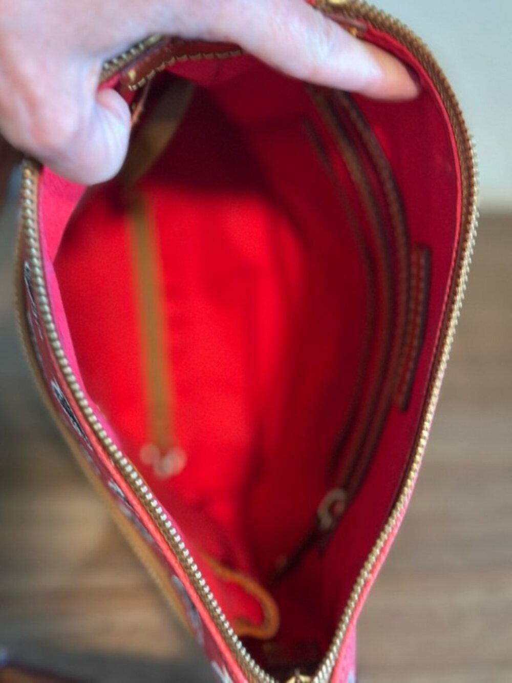 Dooney & Bourke Atlanta Falcons Crossbody Bag - Like New! See Video! - Picture 6 of 11